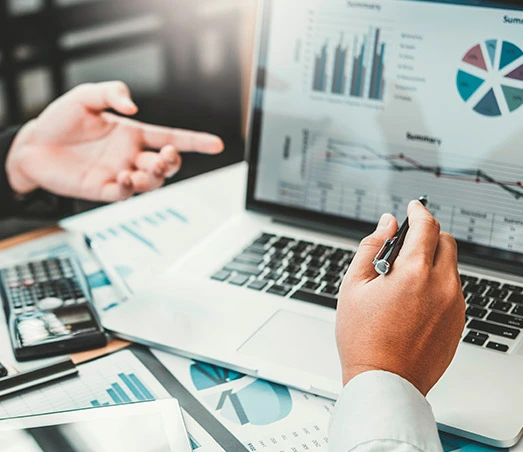 Material institucional: planejamento comercial e análise de negócios